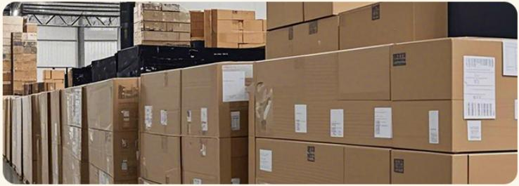 Warehouse cartons ready for fulfillment